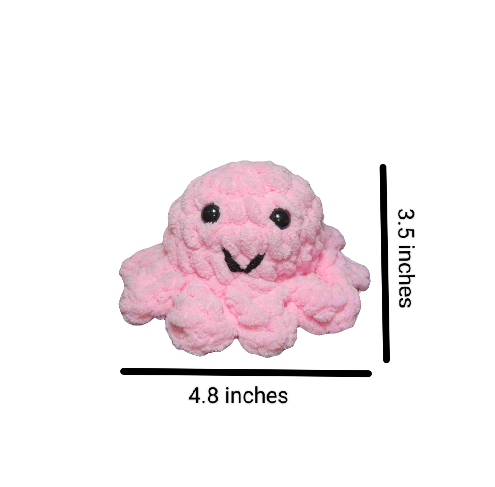 Mini Octopus Light Pink (non reversible)