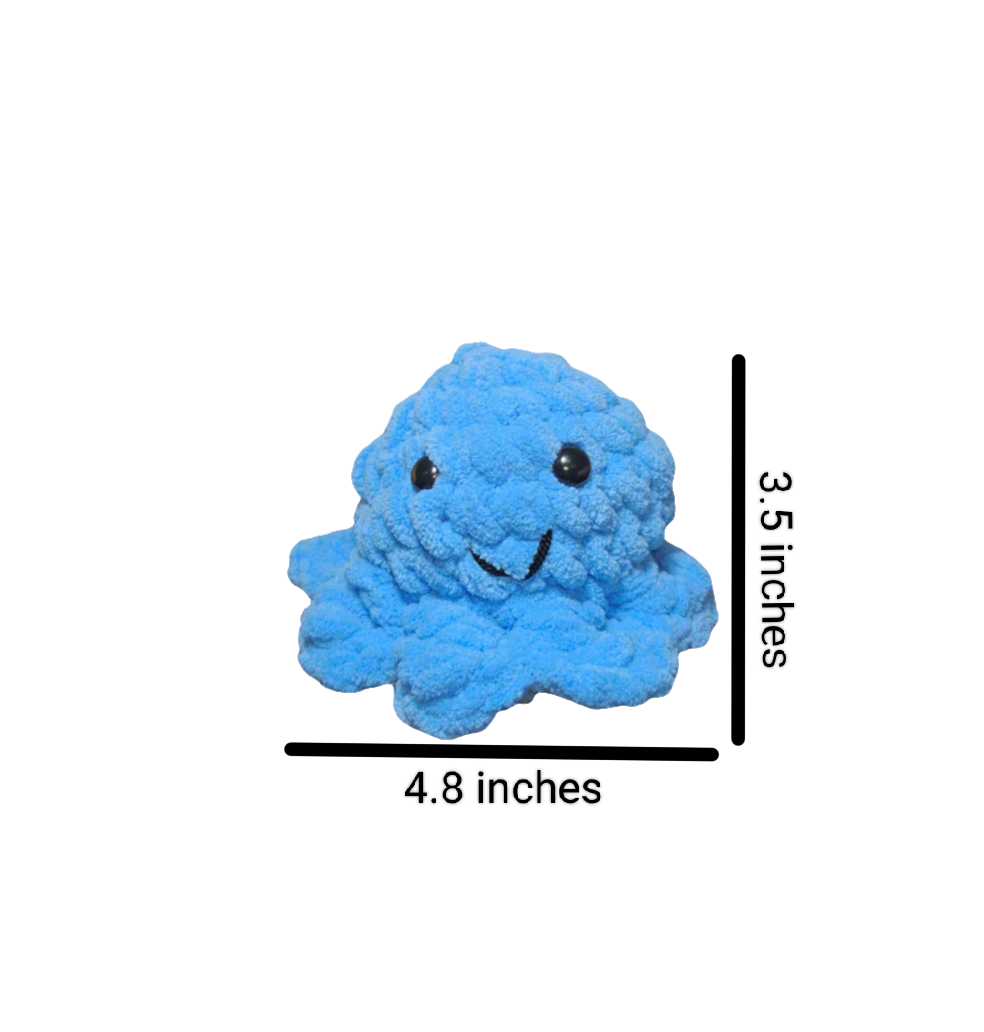 Mini Octopus Light Blue (non reversible)