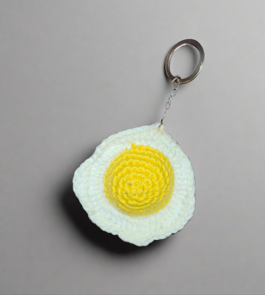 Handmade Omelette Keychain – Cute & Realistic Mini Food Charm