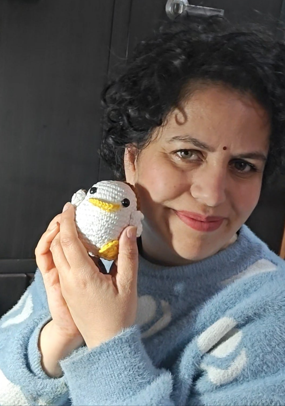 Handmade Crochet Duck Car Hanging | Cute Amigurumi Decor