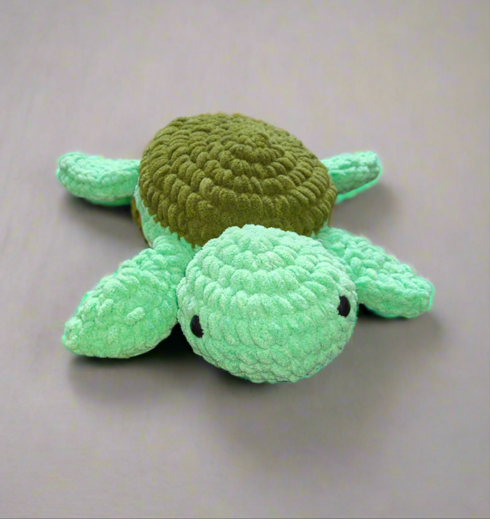 Handmade Crochet Turtle Plushie – Soft & Adorable Stuffed Toy