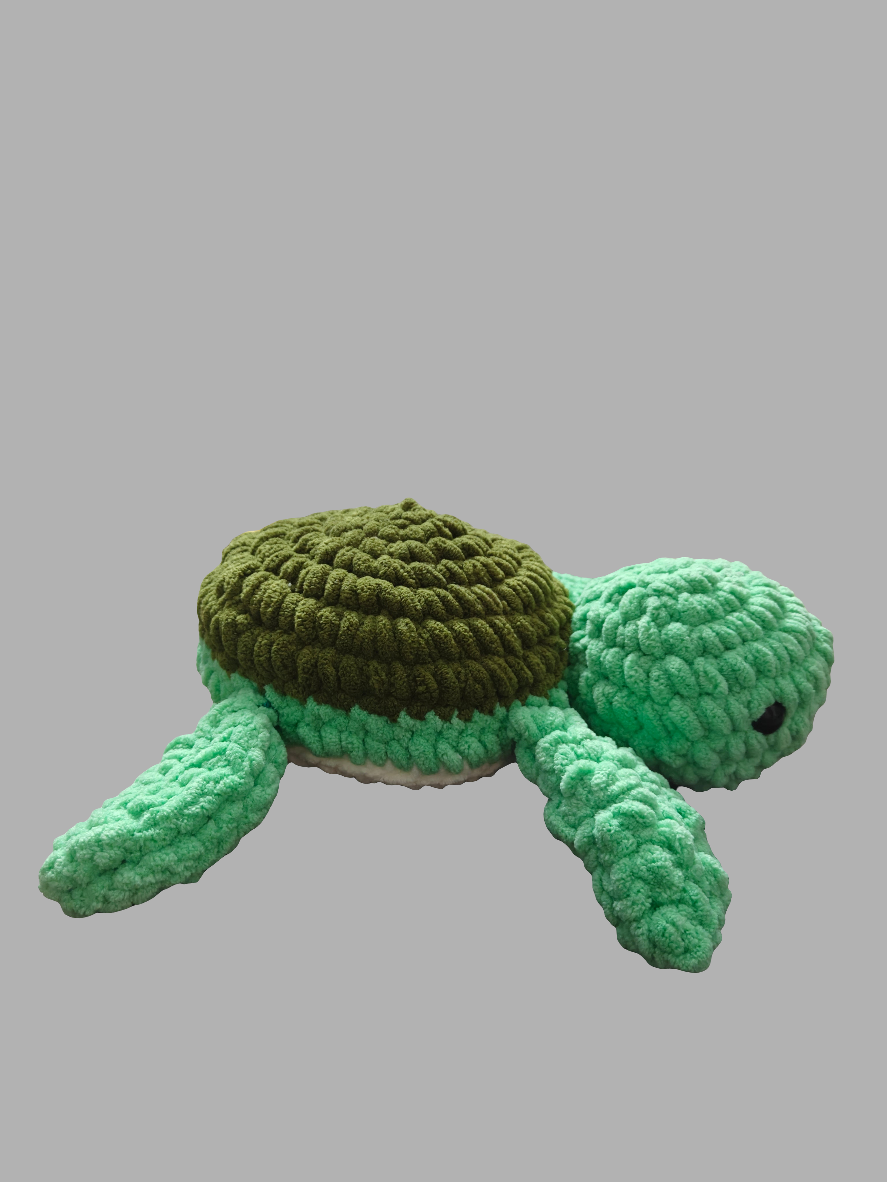 Handmade Crochet Turtle Plushie – Soft & Adorable Stuffed Toy