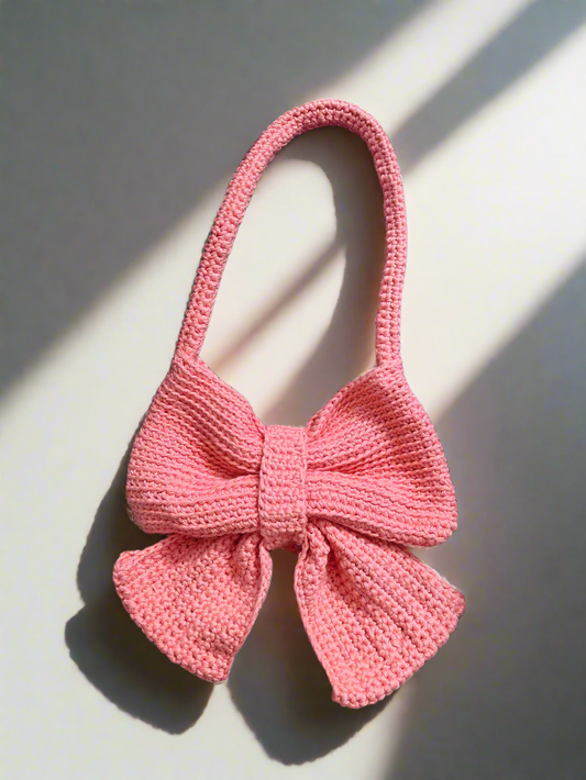 Bow Handmade Crochet Bag