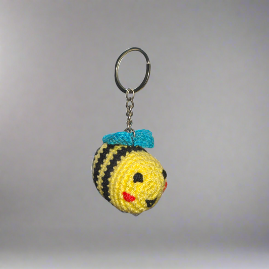 Handmade Crochet Bee Keychain – Adorable & Perfect for Gifting 🐝✨